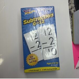Subtraction Flash Cards